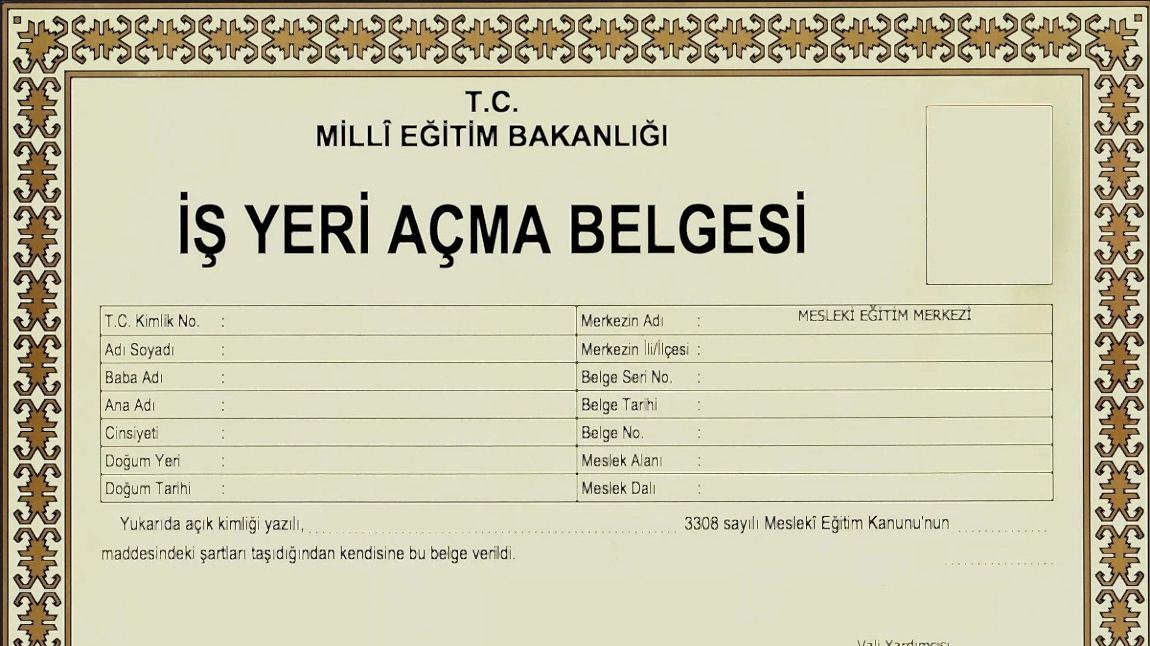 İşyeri Açma Belgesi